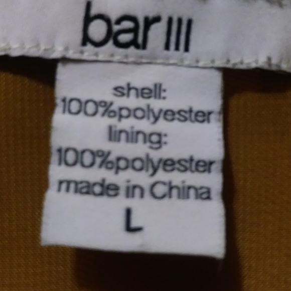 Bar III Mustard Fingerprint Butterfly Dress - Picture 4 of 5